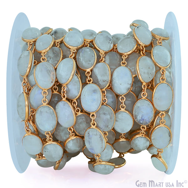 Rainbow Moonstone Cabochon Oval...