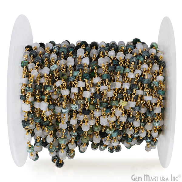 Moonstone & Chrysocolla Tyre...