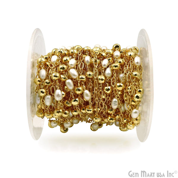 Golden Pyrite 6-7mm &...