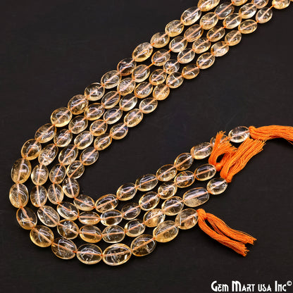 Citrine Tumble Beads Free Form Drilled Beads 9-13X6-7mm Waist Beads, Rondelle Bead Strand 13 Inch