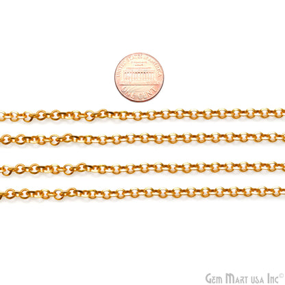 Cable Chain For Jewelry Making 3mm Cable Link Chain Necklace, Minimal Finding Chain