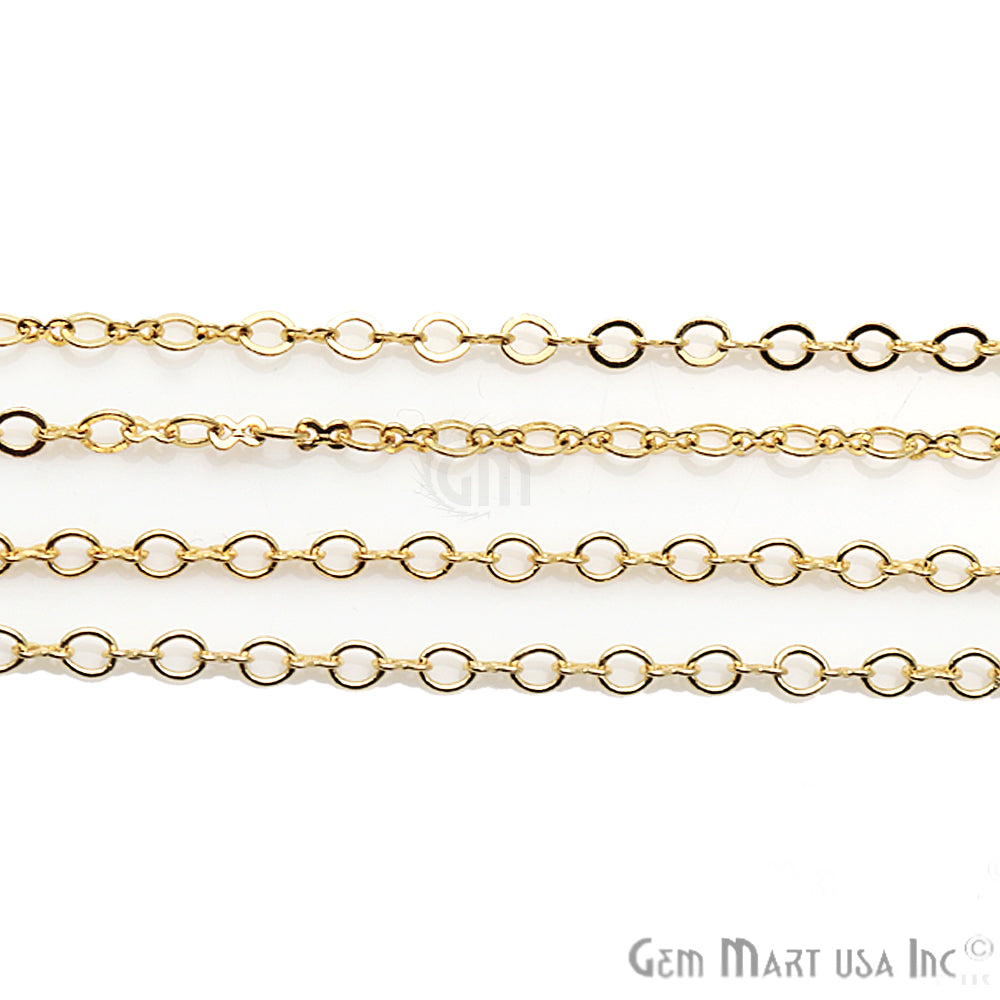 Link Finding Gold Plated Station Rosary Chain