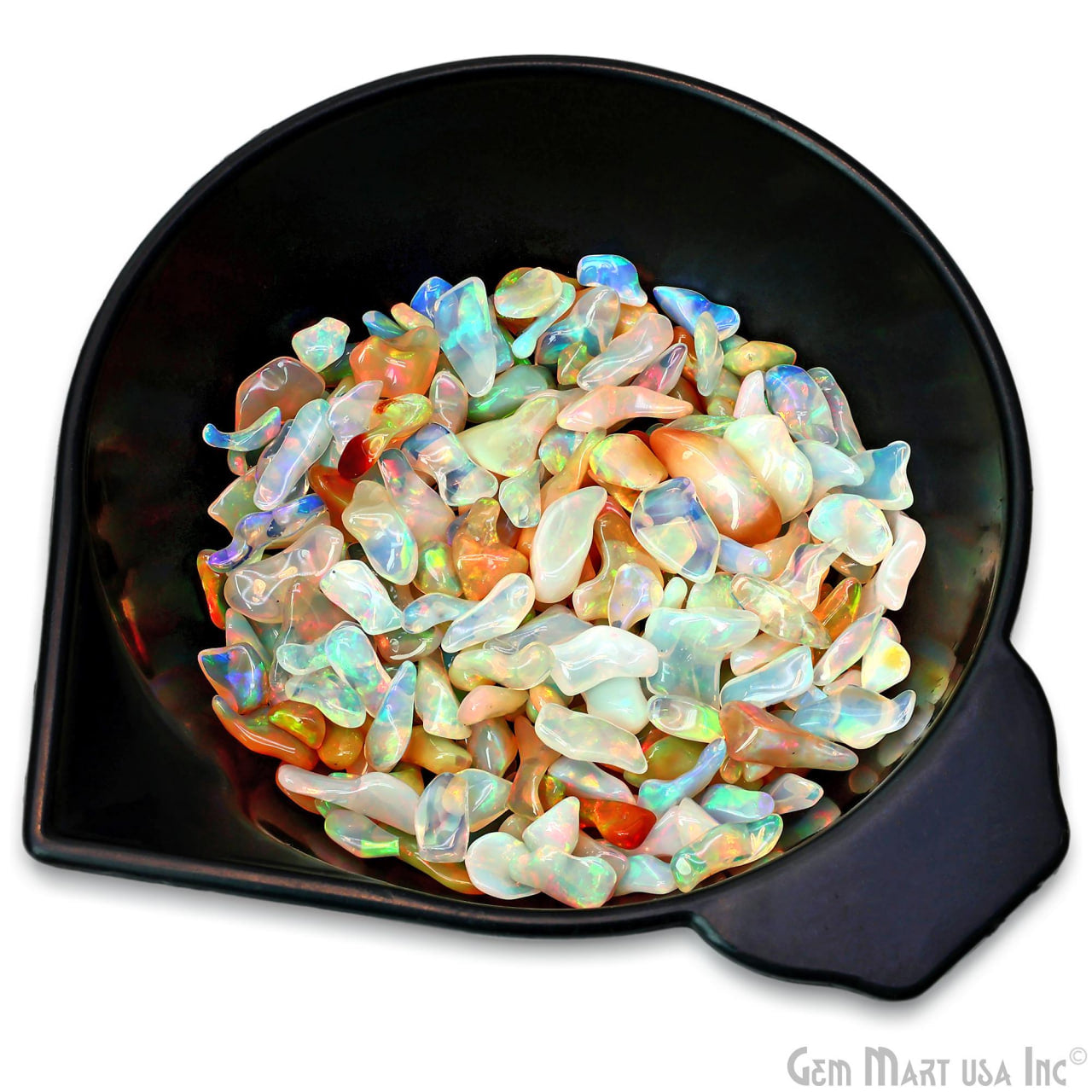 10ct Ethiopian Opal Gemstone Chips, 5-15mm Iridescent Freeform Pieces Crafts and Decor