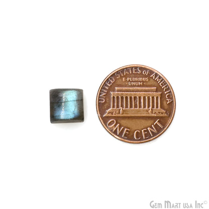 Labradorite Wholesale Gemstones, 100% Natural Semi-Precious Gems, Blue Flash Cabochon Loose Gems, 8mm, Square, 4PC Lot