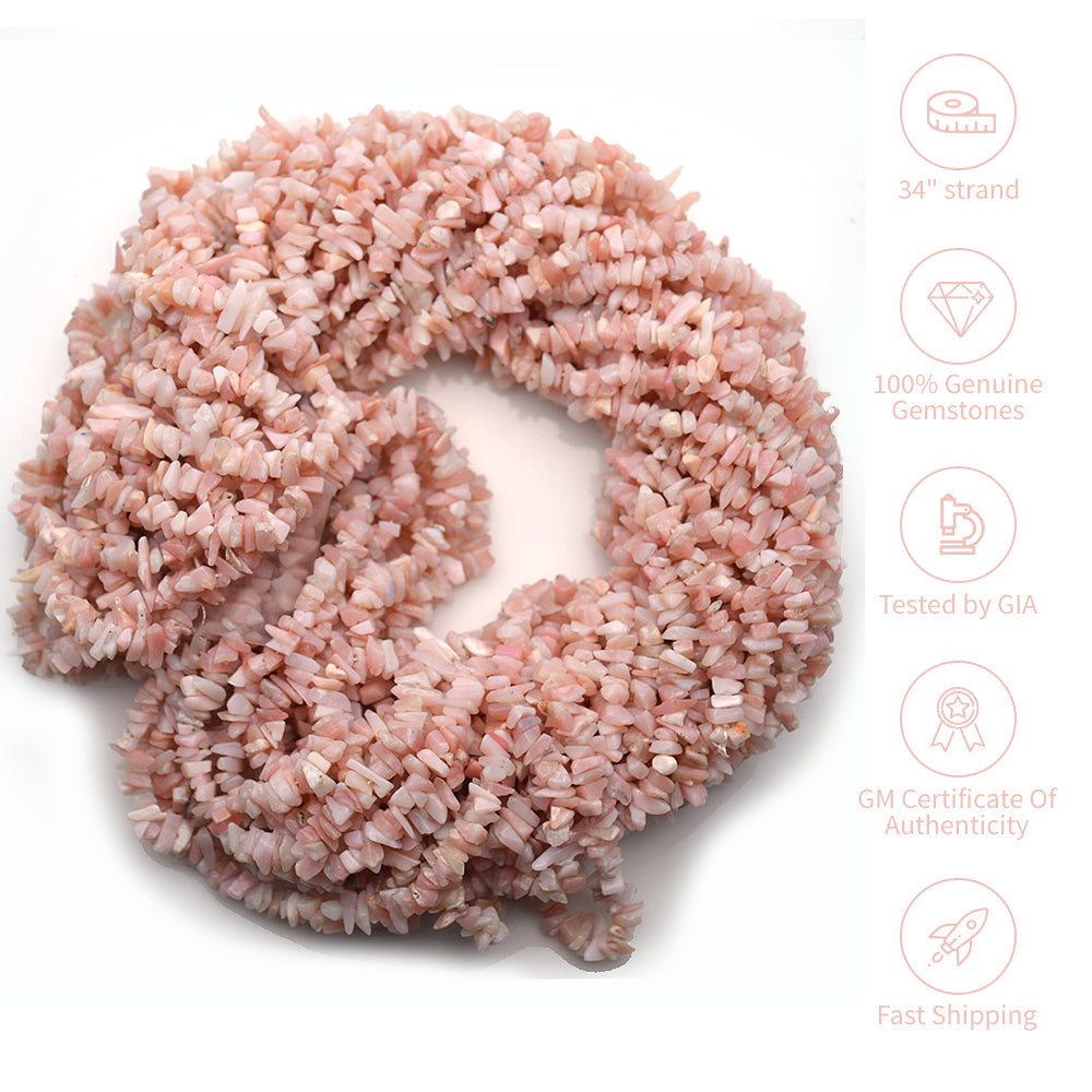 Natural Chip Beads, 34 Inch, Genuine Chip Strands, Drilled Strung Nugget Beads, 3-7mm, Polished, GemMartUSA (70001)