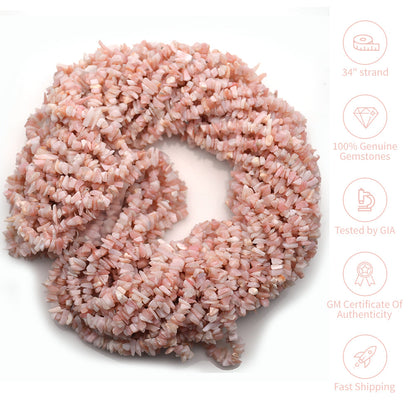 Natural Chip Beads, 34 Inch, Genuine Chip Strands, Drilled Strung Nugget Beads, 3-7mm, Polished, GemMartUSA (70001)