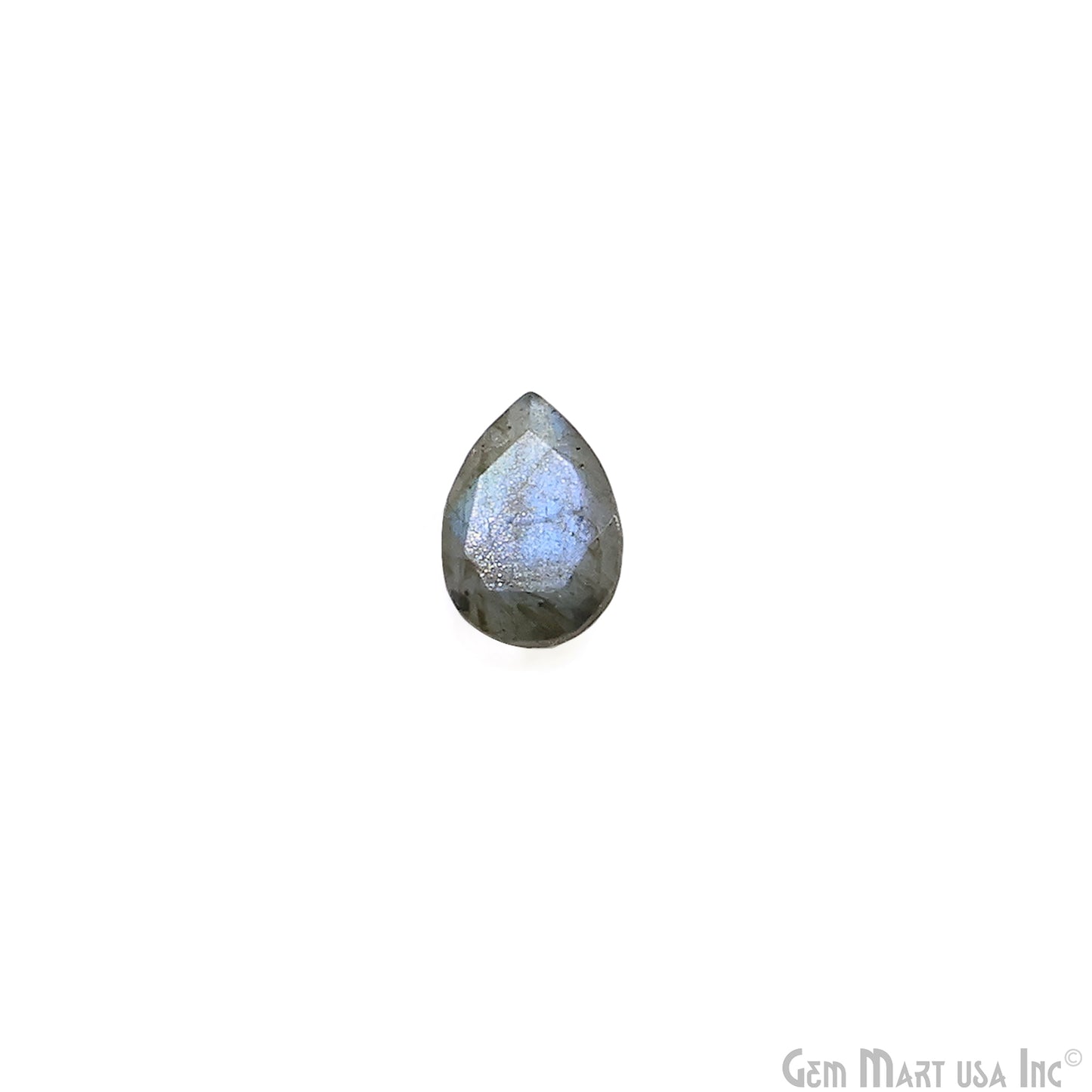 Labradorite Wholesale Gemstones, 100% Natural Semi-Precious Gems, Blue Flash Faceted Loose Gems, 7x10mm, Pears, 4PC Lot