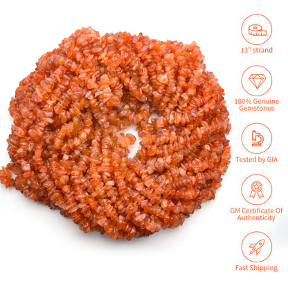 Natural Chip Beads, 34 Inch, Genuine Chip Strands, Drilled Strung Nugget Beads, 3-7mm, Polished, GemMartUSA (70001)