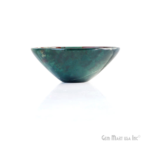 Natural Blood Stone Mini Carved Gemstone Bowl Cup 2 inch