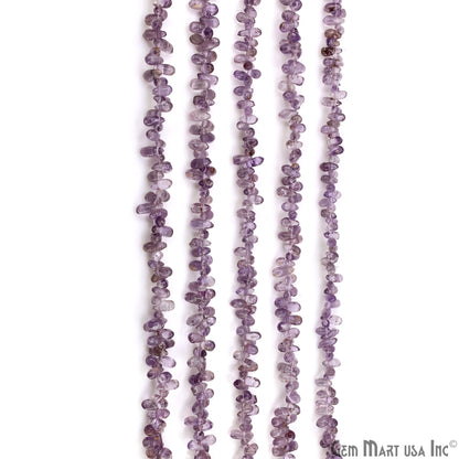 Amethyst Smooth Free Form Drilled Beads 3-4X5-7mm Waist Beads, Rondelle Bead Strand 13 Inch