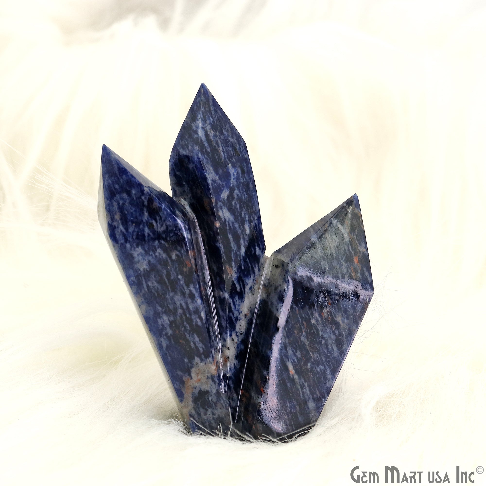 Sodalite Crystal Cluster, Terminated Crystal Rock Cluster Family, Mineral Specimen, Home Decor, Spiritual Gift 2-3Inch Appx