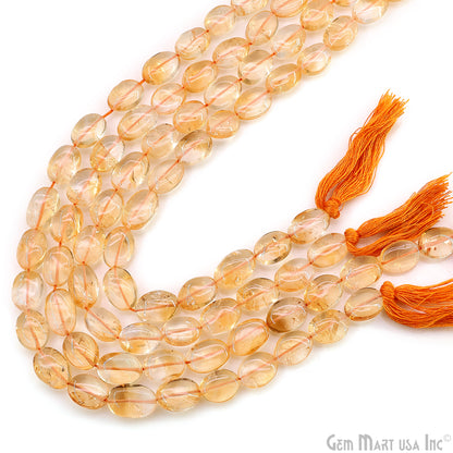 Citrine Tumble Beads Free Form Drilled Beads 9-13X6-7mm Waist Beads, Rondelle Bead Strand 13 Inch