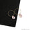 Freshwater Baroque Pearl Charm Gold Finding Round Loop 42x27mm 1pair