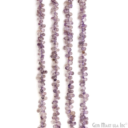 Amethyst Smooth Free Form Drilled Beads 5-6X9-11mm Waist Beads, Rondelle Bead Strand 14 Inch