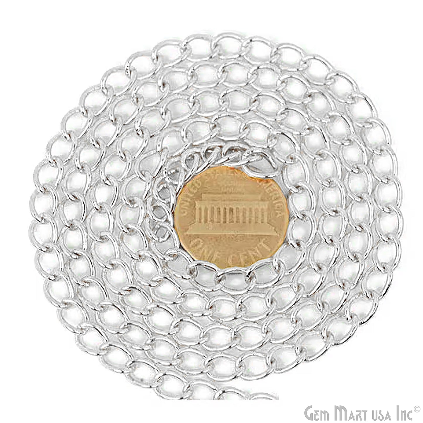 Silver Plated Chain Roll Wholesale, Bulk Jewelry Chain for DIY, Open Link Chain for Charms & Pendants (Copy)