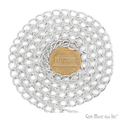 Silver Plated Chain Roll Wholesale, Bulk Jewelry Chain for DIY, Open Link Chain for Charms & Pendants (Copy)