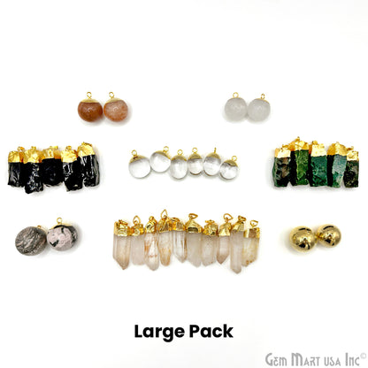 Healing Jewelry Pack, Bulk Large DIY Jewelry, 100% Natural Gemstones, Wholesale Resale Supply, Gift Set, 9pcs+, GemMartUSA