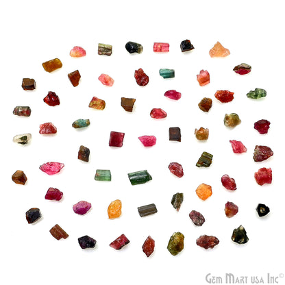 Multi Tourmaline Free Form Rough, 7-8mm, 0.71oz, 100% Natural Rough Loose Gems, Wholesale Gemstones