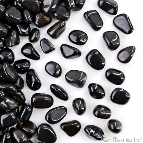 Natural Black Agate Tumbled, Reiki Healing, Beach Stone, Premium Quality, 3.53oz Lot