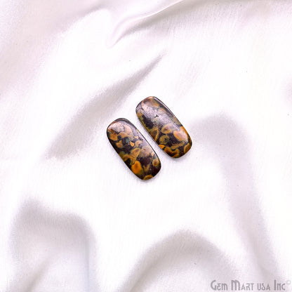 Fruit Jasper Oval Shape 31x16mm Loose Gemstone For Earring Pair