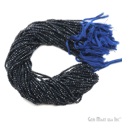 Gemstone Rondelle Bead Strands, Round Faceted, Polished Beads, Handmade Rondelle Beads, 12.5-inch, 3-4mm Round Strands for DIY Jewelry Making