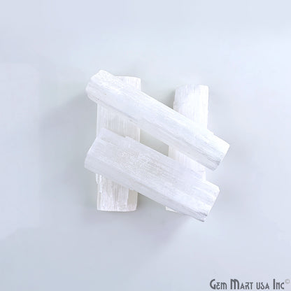 Selenite Rough Stick, Selenite Wand, Selenite, Palm Size Selenite, 3-4inch, Healing Crystal