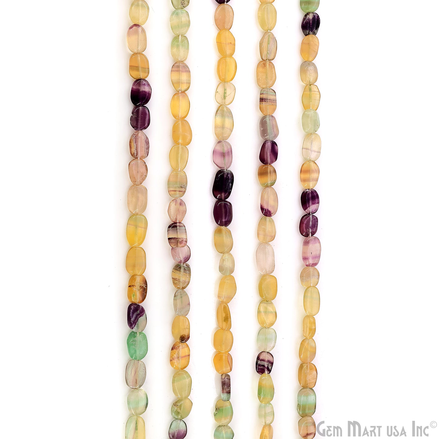Fluorite Tumble Beads Free Form Drilled Beads 9-13X6-7mm Waist Beads, Rondelle Bead Strand 13 Inch