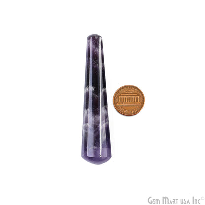 Amethyst Massage Wand Terminate Gemstone, Metaphysical, Crystal Pencil Point, Crystal Tower, Chakra Stone, Healing Crystal 3-4Inch