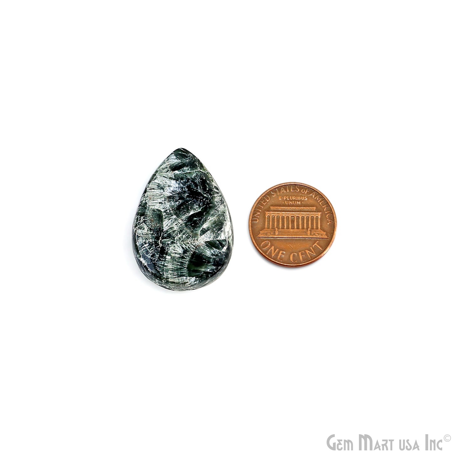 Natural Seraphinite Cab Striped Cabochon Gemstones