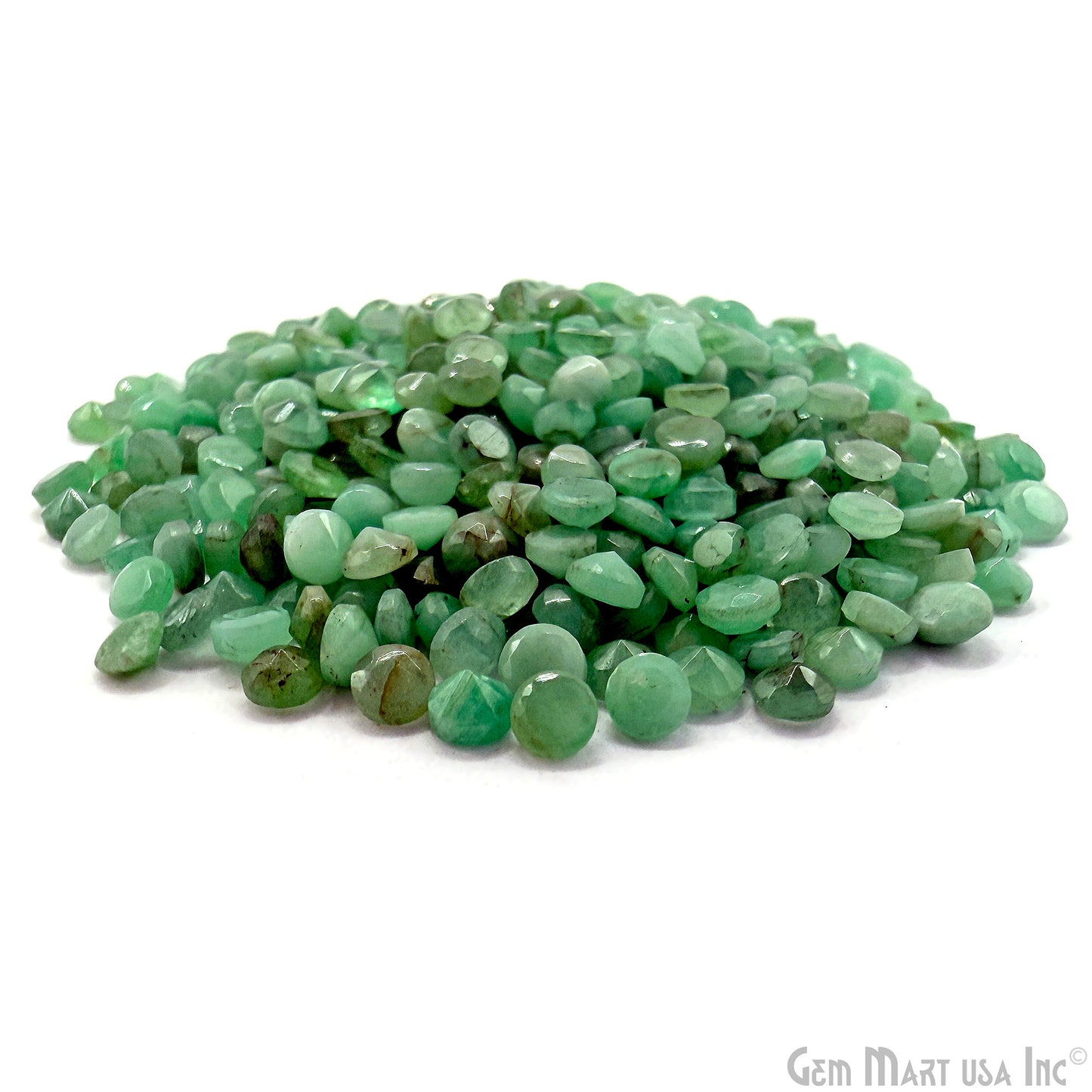 Emerald Wholesale Gemstones, 100% Natural Precious Gems, Green Faceted Loose Gems, 3mm, Round, 5 Carats