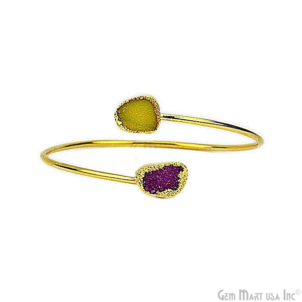 Elegant Adjustable Double Druzy...