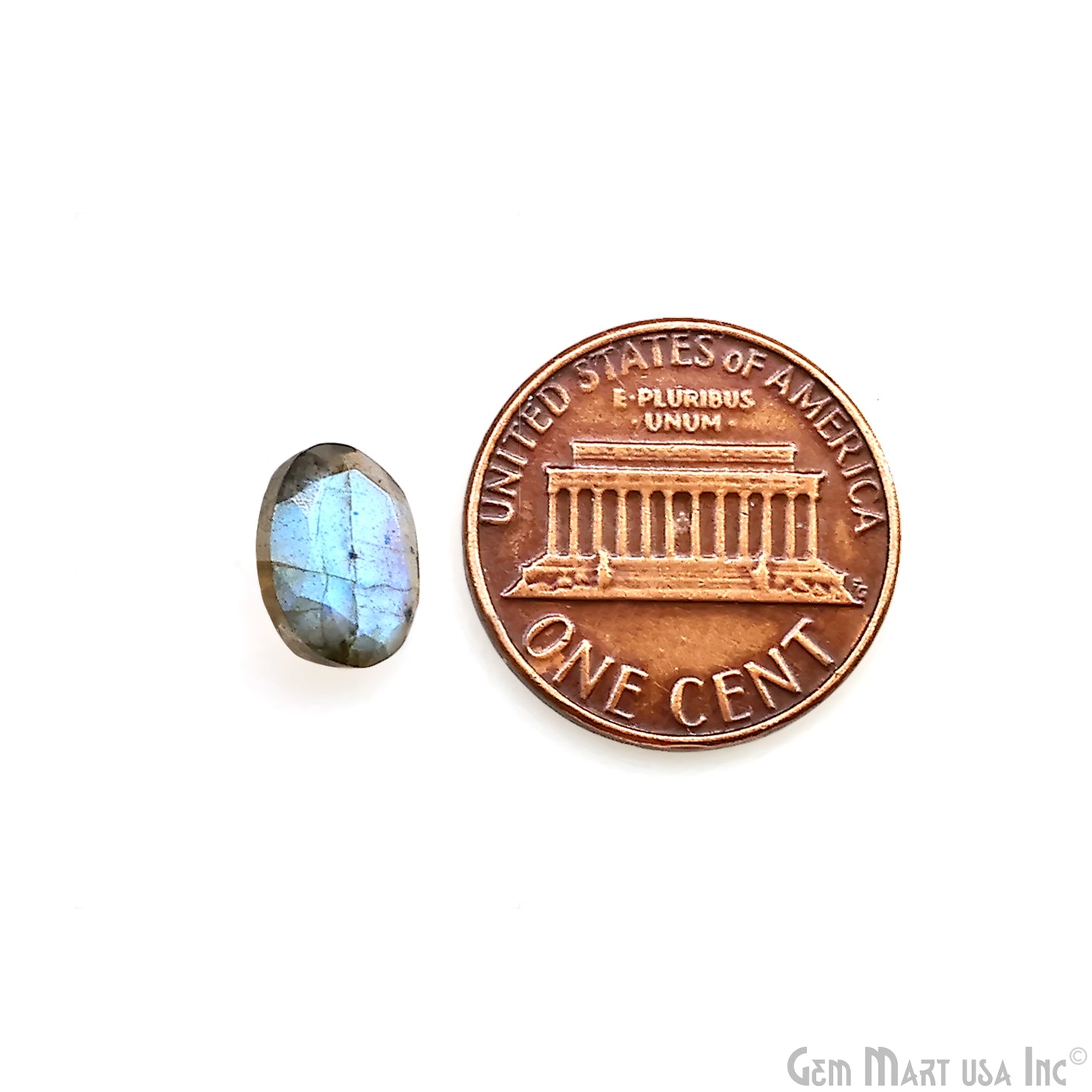 Labradorite Wholesale Gemstones, 100% Natural Semi-Precious Gems, Blue Flash Faceted Loose Gems, 8x10mm, Oval, 5PC Lot