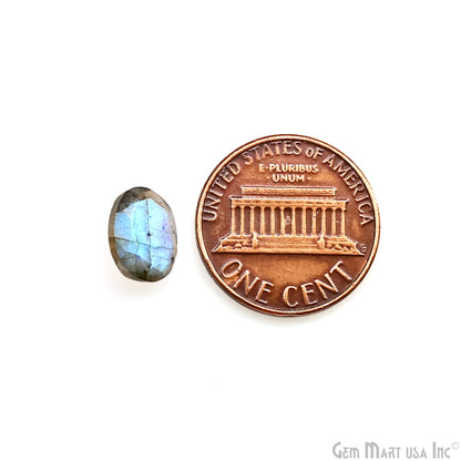Labradorite Wholesale Gemstones, 100% Natural Semi-Precious Gems, Blue Flash Faceted Loose Gems, 8x10mm, Oval, 5PC Lot