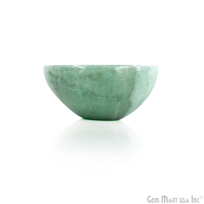 Natural Amazonite Mini Carved Gemstone Bowl Cup 2 inch