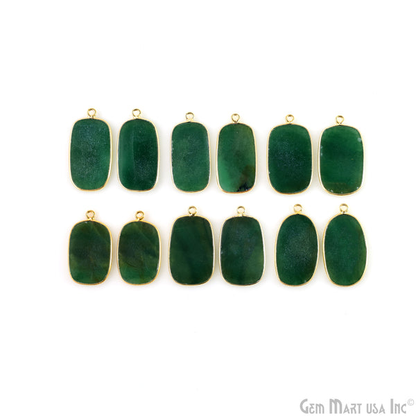 Green Onyx Octagon Gold...