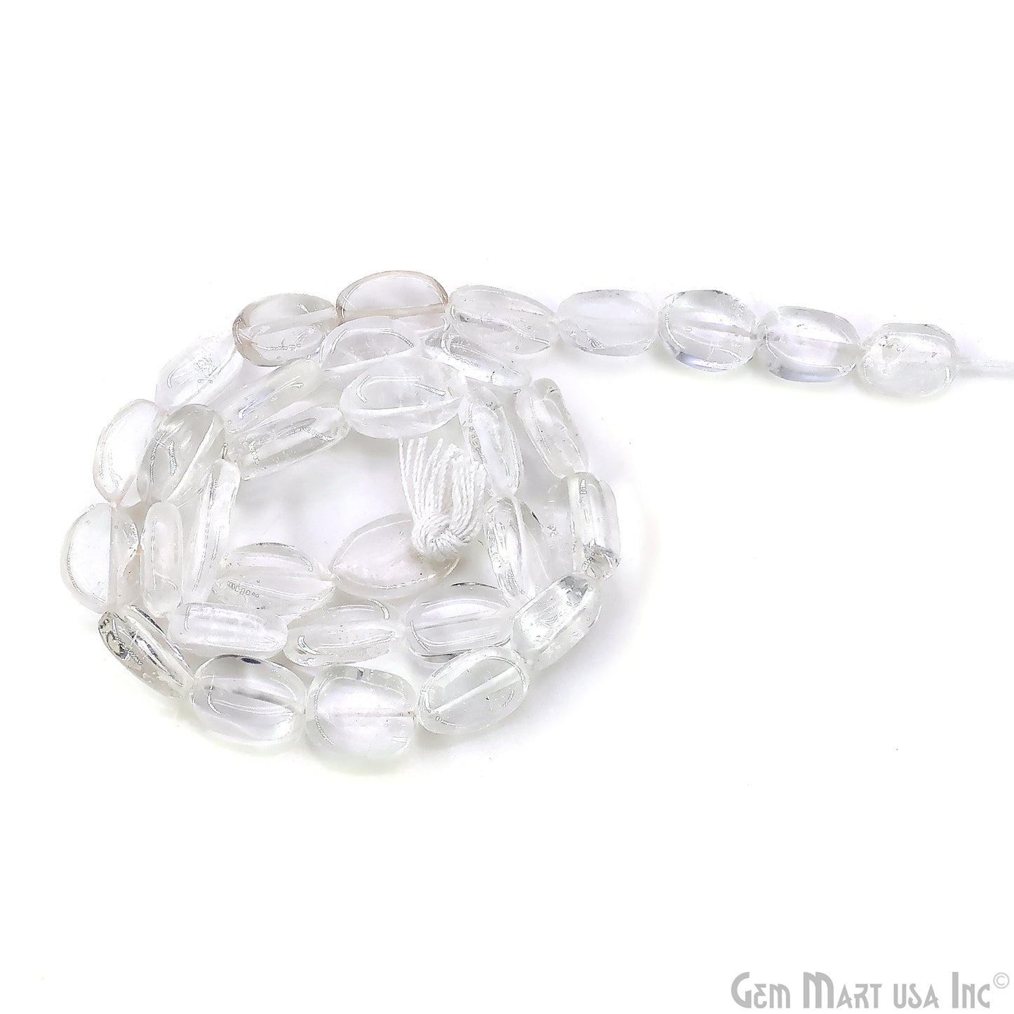 Crystal Tumble Beads Free Form Drilled Beads 9-13X6-7mm Waist Beads, Rondelle Bead Strand 13 Inch