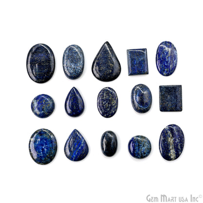 Lapis Mix Shape Cabochon, Natural Lapis, 1-2 Inch Blue Healing Crystal for Jewelry Making