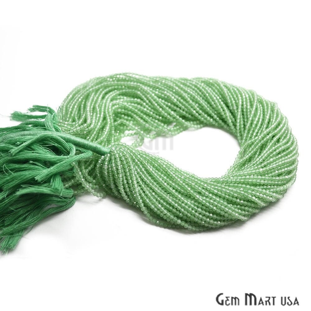 Rondelle Beads, 12-13 Inch Bead Strands, Natural Strung Gemstone, 2-2.5mm, Faceted, GemMartUSA (70000)