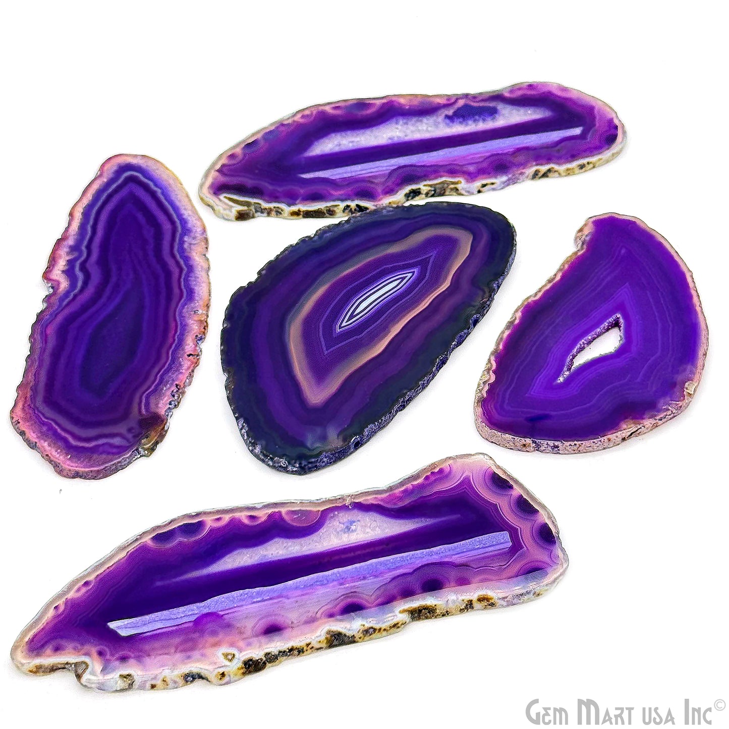 Natural Agate Slice, Natural Geode Slice, Boho Crystal Slice , 2.5-4 Inch Long