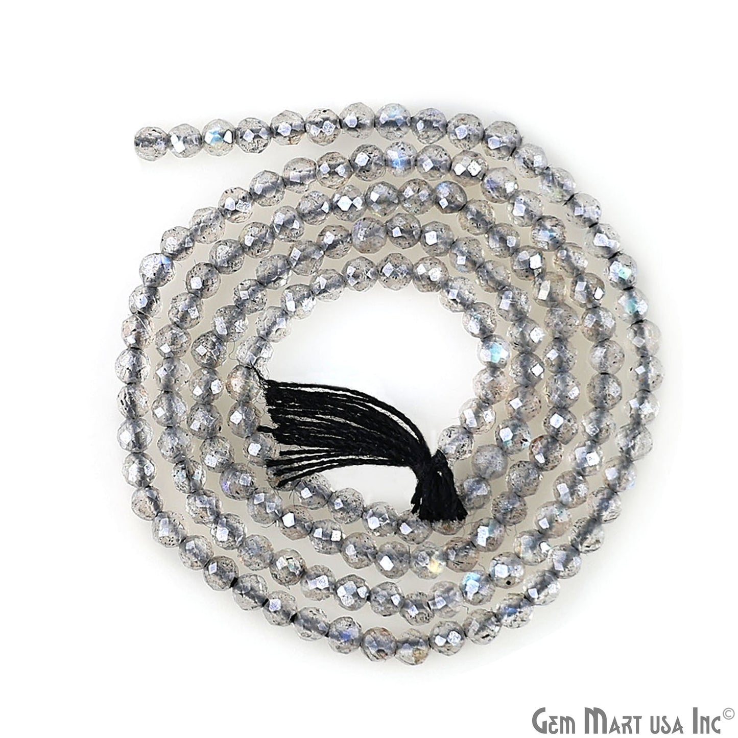 Rondelle Beads, 12-13 Inch Bead Strands, Natural Strung Gemstone, 2-2.5mm, Faceted, GemMartUSA (70000)