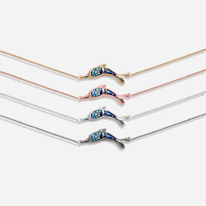 Shell Dolphin Fish Charm Pendant 24x8mm Single Bail Bracelet Charm Jewelry GemMartUSA