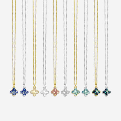 Shell Charm Clover 10mm Single Bail Bracelet Charm Pendant  Jewelry GemMartUSA