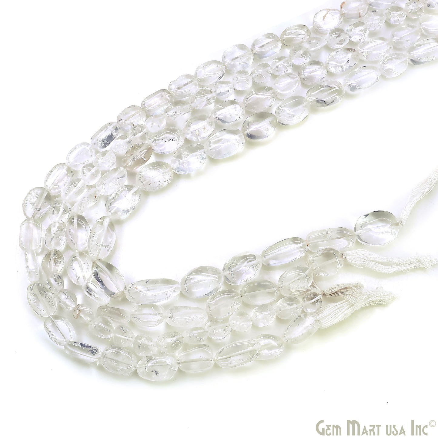 Crystal Tumble Beads Free Form Drilled Beads 9-13X6-7mm Waist Beads, Rondelle Bead Strand 13 Inch
