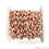 Freshwater Pearl Oval 4x3mm Rose Gold Wire Wrapped Beads Rosary Chain