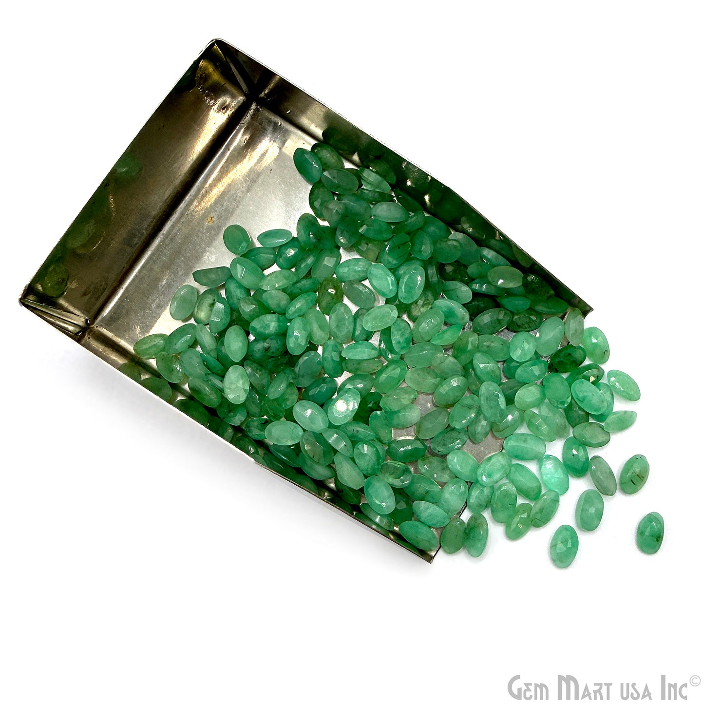Emerald Wholesale Gemstones, 100% Natural Precious Gems, Green Faceted Loose Gems, 5x3mm, Oval, 5 Carats