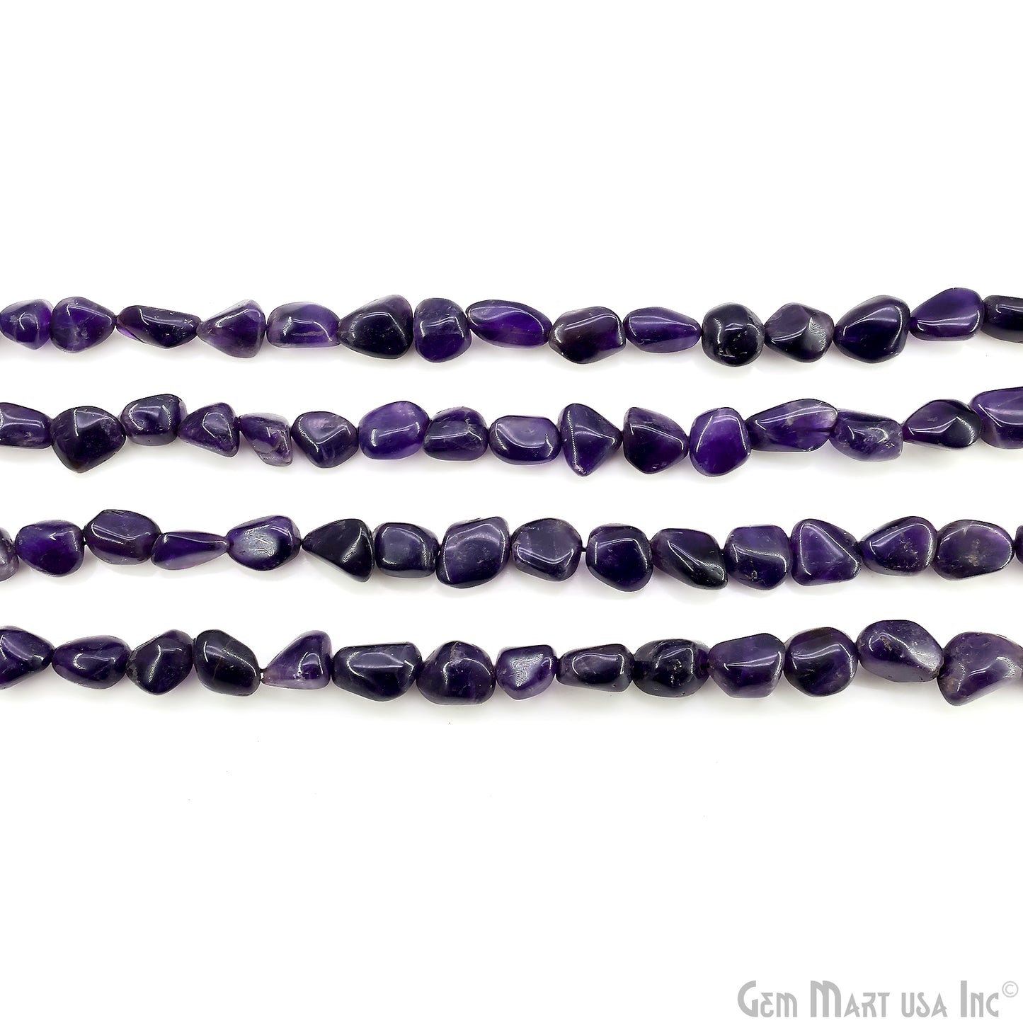 Amethyst Tumble Beads Free Form Drilled Beads 7-10X13-18mm Waist Beads, Rondelle Bead Strand 14 Inch
