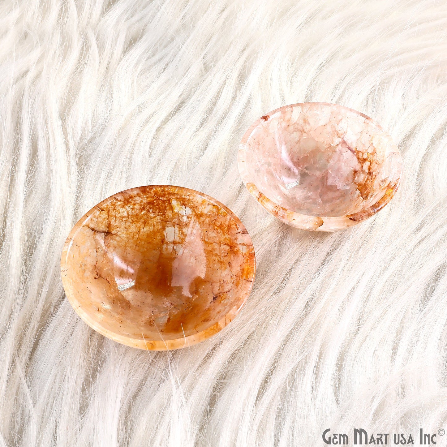 Natural Gemstone Mini Carved Gemstone Bowl Cup 2 inch