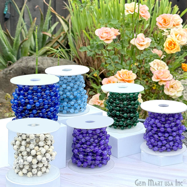 Dyed Jade Bead Faceted...