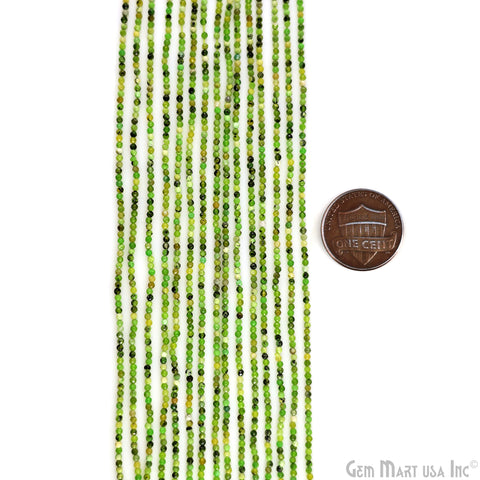Green Opal Beaded 2-2.5mm 13" Length Gemstone Rondelle Beads