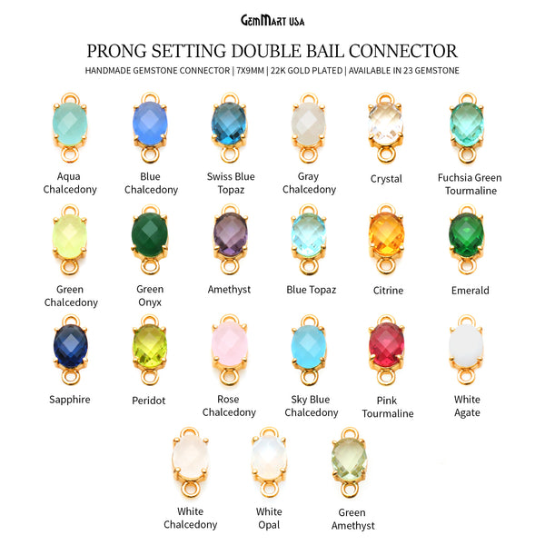 Faceted Oval 7x9mm Prong...